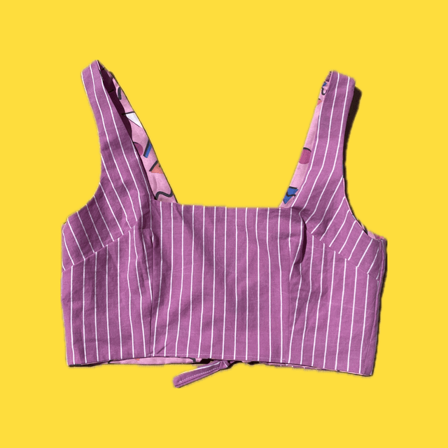 Crop top reversible "Memphis" - L/XL