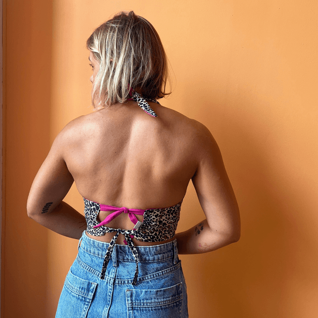 Crop top reversible "Pamela" - XS/S