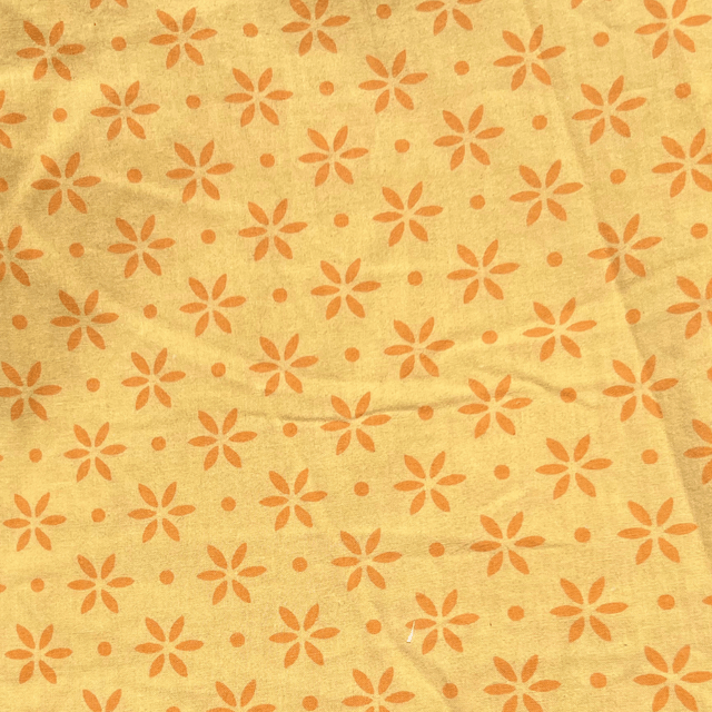 Vichy moutarde/petites fleurs