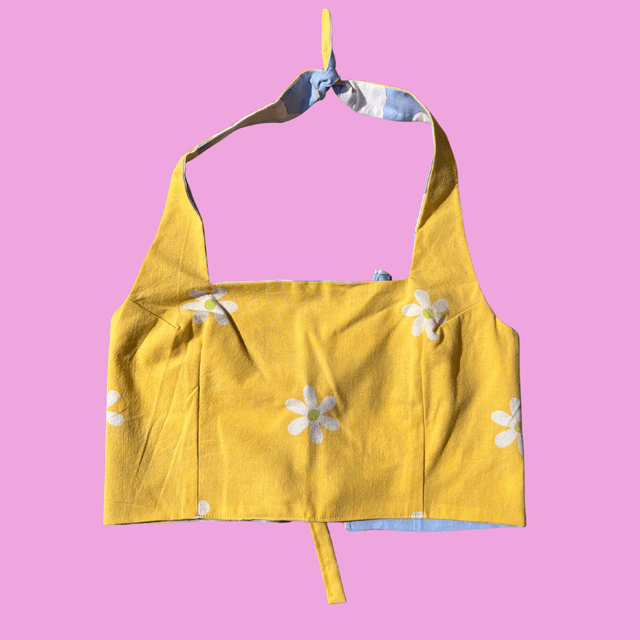 Crop top reversible "Sur un nuage" - M