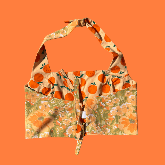 Crop top reversible "the life of a show girl" - M