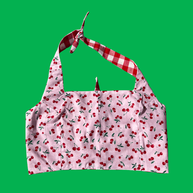 Crop top reversible "Cherry" - M