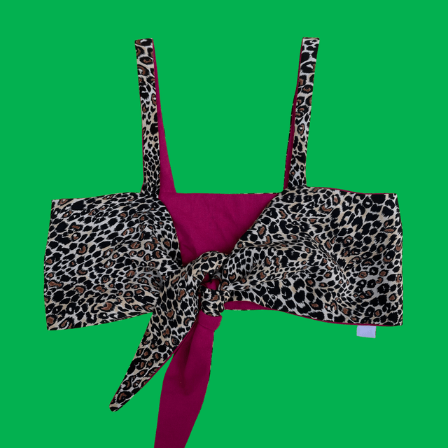 Crop top Papillon "Leopard" - XS/S/M