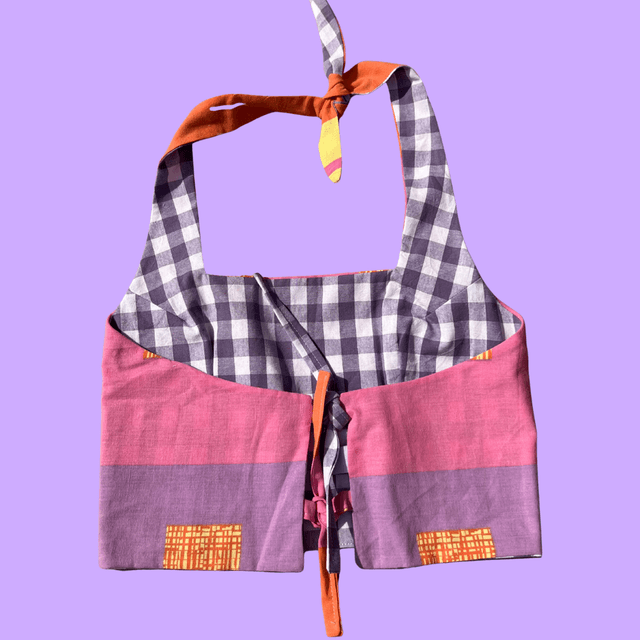 Crop top reversible "Mauve" - L/XL