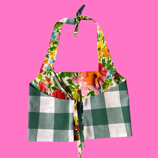Crop top reversible "Bouquet" - L/XL
