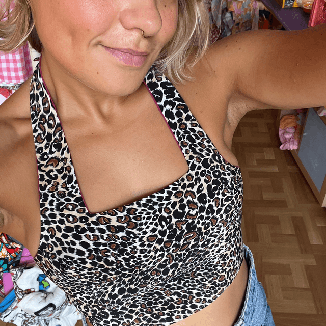 Crop top reversible "Pamela" - XS/S