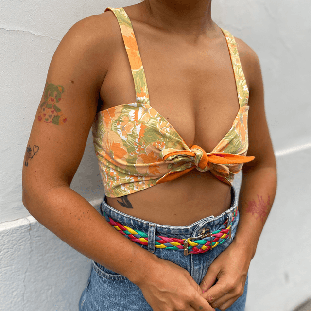 Crop top Papillon "Bonne mine" - M/L/XL