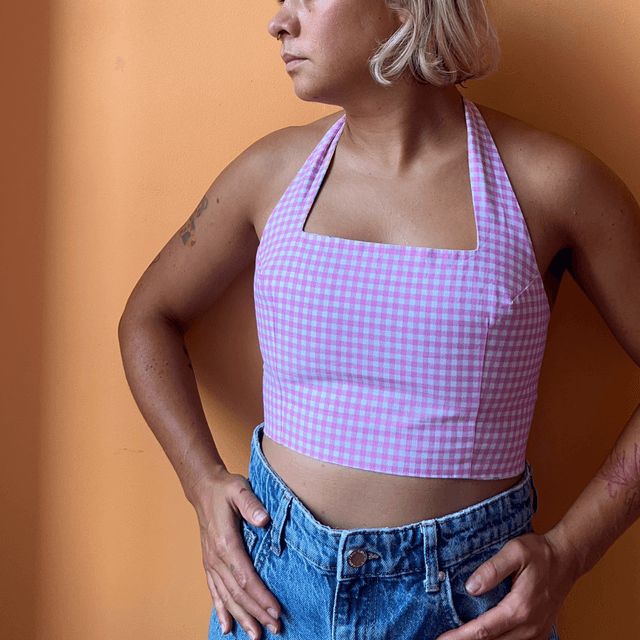Crop top reversible "Mimi" - M