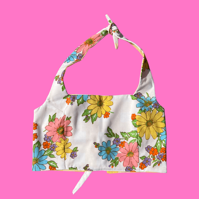 Crop top reversible "Champêtre" - M