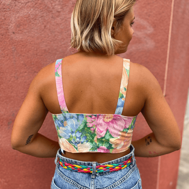 Crop top Papillon "Bôheme" - XS/S/M