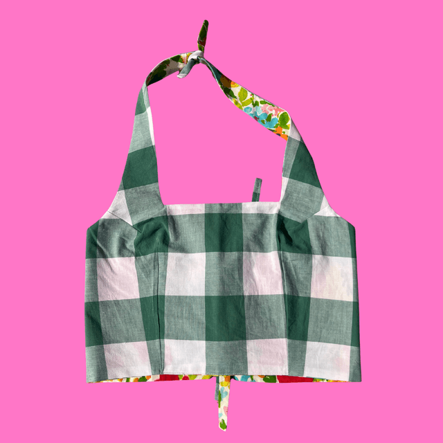 Crop top reversible "Bouquet" - L/XL