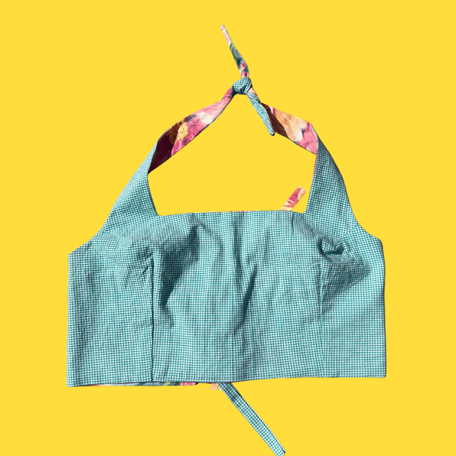Crop top reversible "Peinture" - M