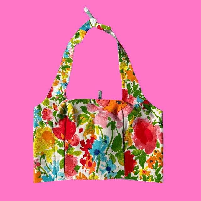 Crop top reversible "Bouquet" - L/XL