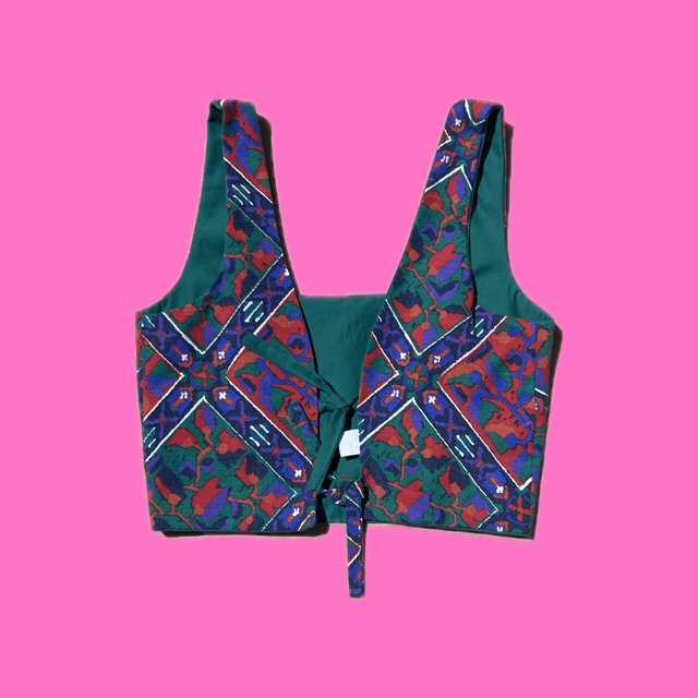 Crop top reversible "Mozaïque" - XS/S