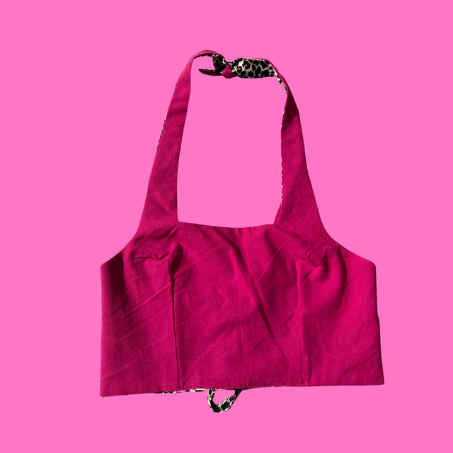 Crop top reversible "Pamela" - XS/S