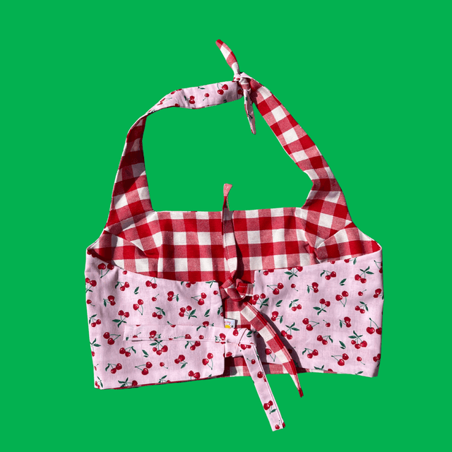 Crop top reversible "Cherry" - M