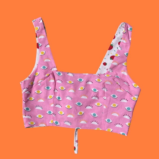 Crop top reversible "Tagadeyes" - L/XL