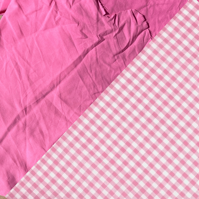 Vichy rose bonbon