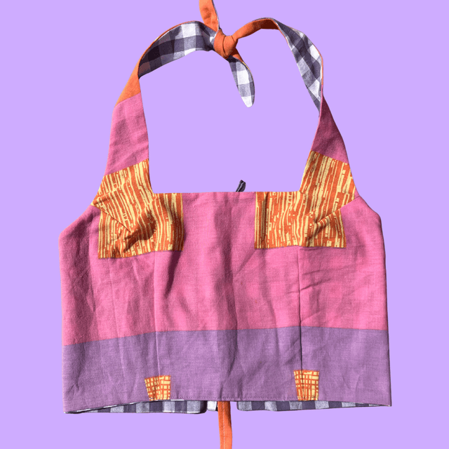 Crop top reversible "Mauve" - L/XL