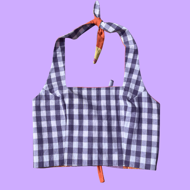 Crop top reversible "Mauve" - L/XL