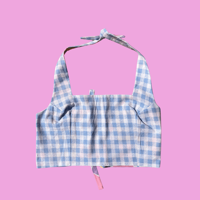 Crop top reversible "Jeux d'enfant" - M