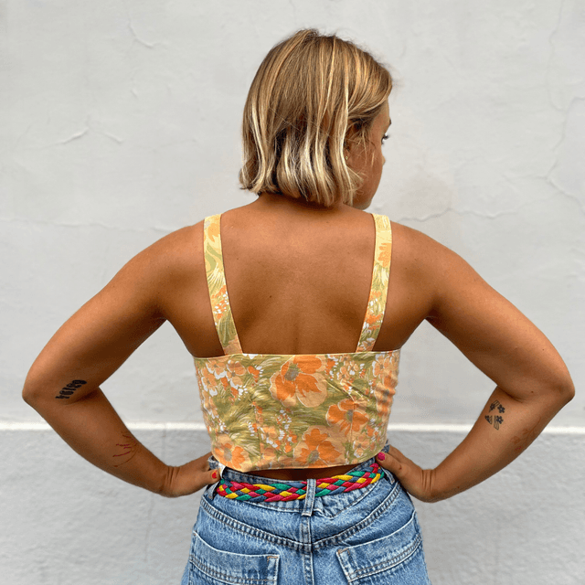 Crop top Papillon "Bonne mine" - M/L/XL