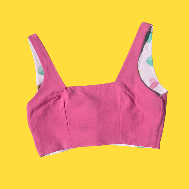 Crop top reversible "Pink Love" - XXL