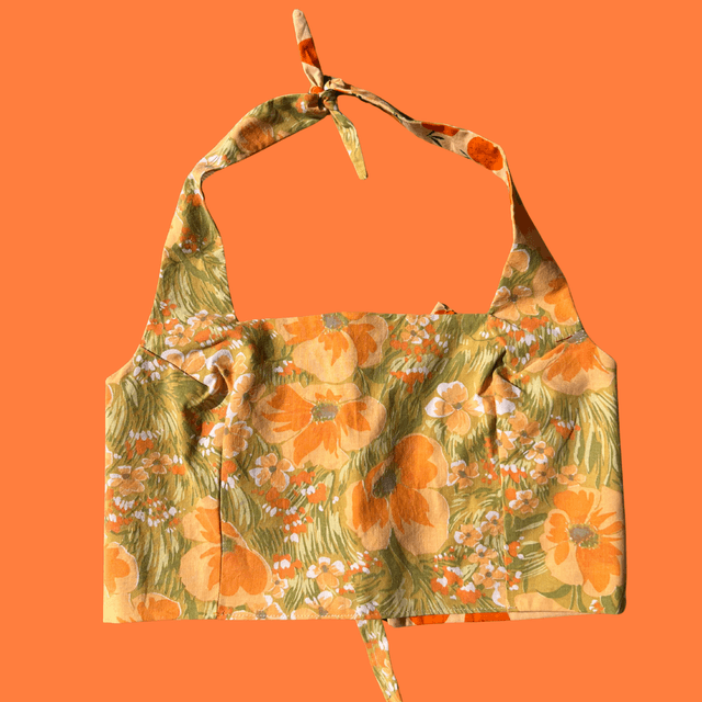 Crop top reversible "the life of a show girl" - M
