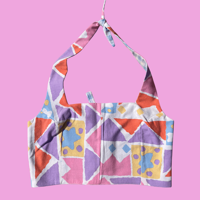 Crop top reversible &quot;Jeux d&#039;enfant&quot; - M