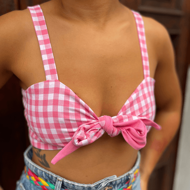 Crop top Papillon &quot;Pinky&quot; - XS/S