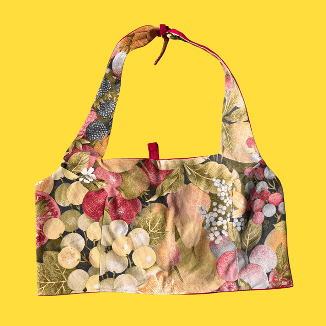 Crop top reversible &quot;Nature morte&quot; - M 
