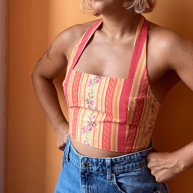 Crop top reversible &quot;Provencia&quot; - M