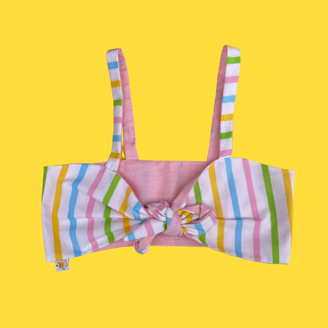 Crop top Papillon &quot;Rainbow&quot; - XS/S/M
