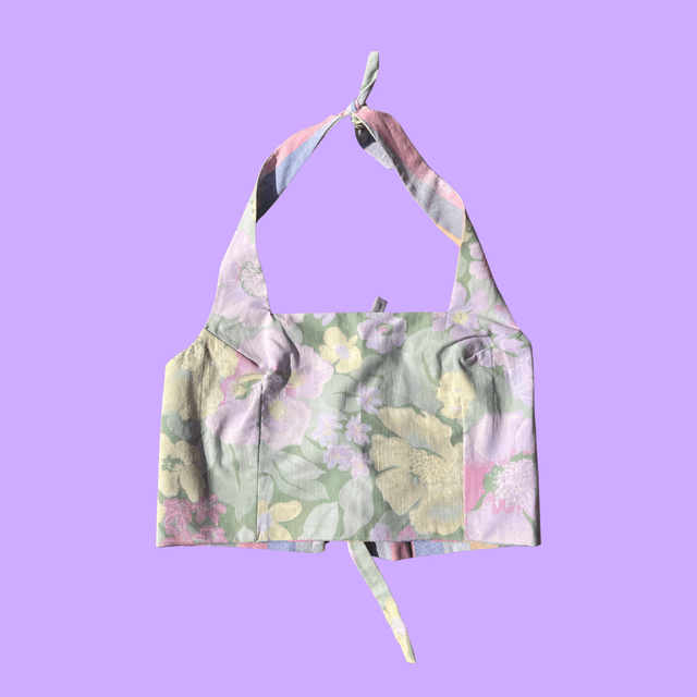 Crop top reversible &quot;Câlin&quot; - M