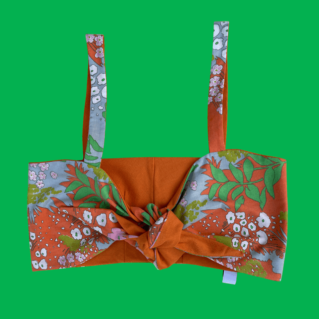 Crop top Papillon &quot;Jardin fleuri&quot; - M/L/XL