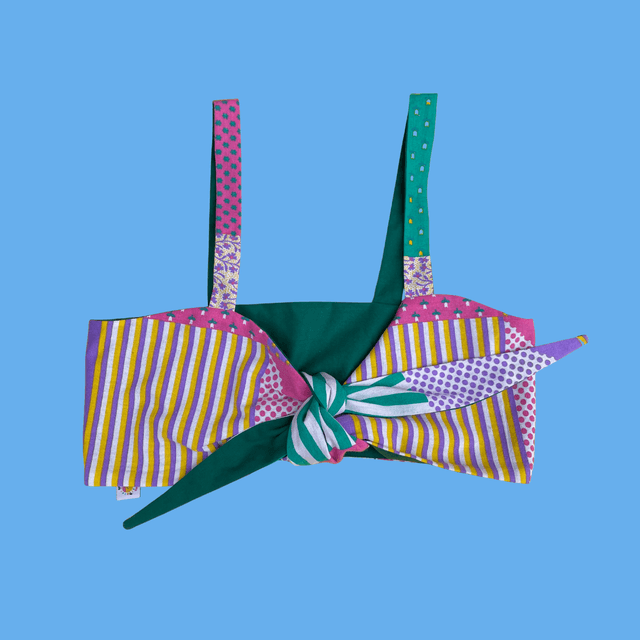Crop top Papillon &quot;Patchwork&quot; - XS/S/M