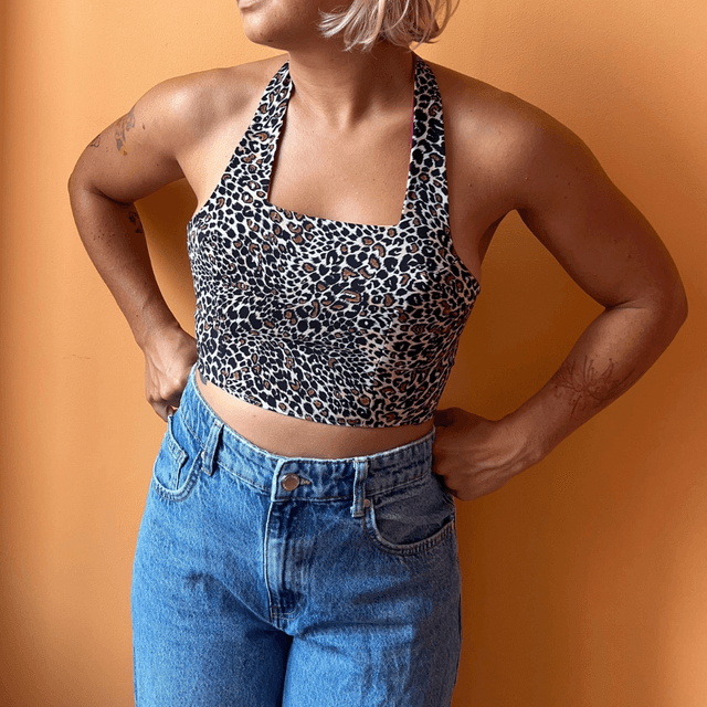Crop top reversible &quot;Pamela&quot; - XS/S