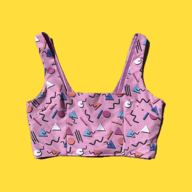 Crop top reversible &quot;Memphis&quot; - L/XL