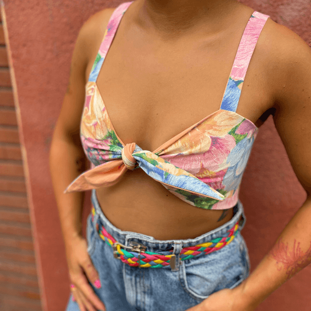 Crop top Papillon &quot;Bôheme&quot; - XS/S/M